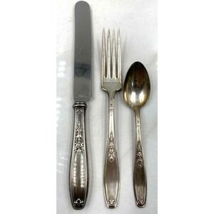 Roger Bros 1847 Flatware Knife Spoon Fork Set Of 3 Insico Silver Plate